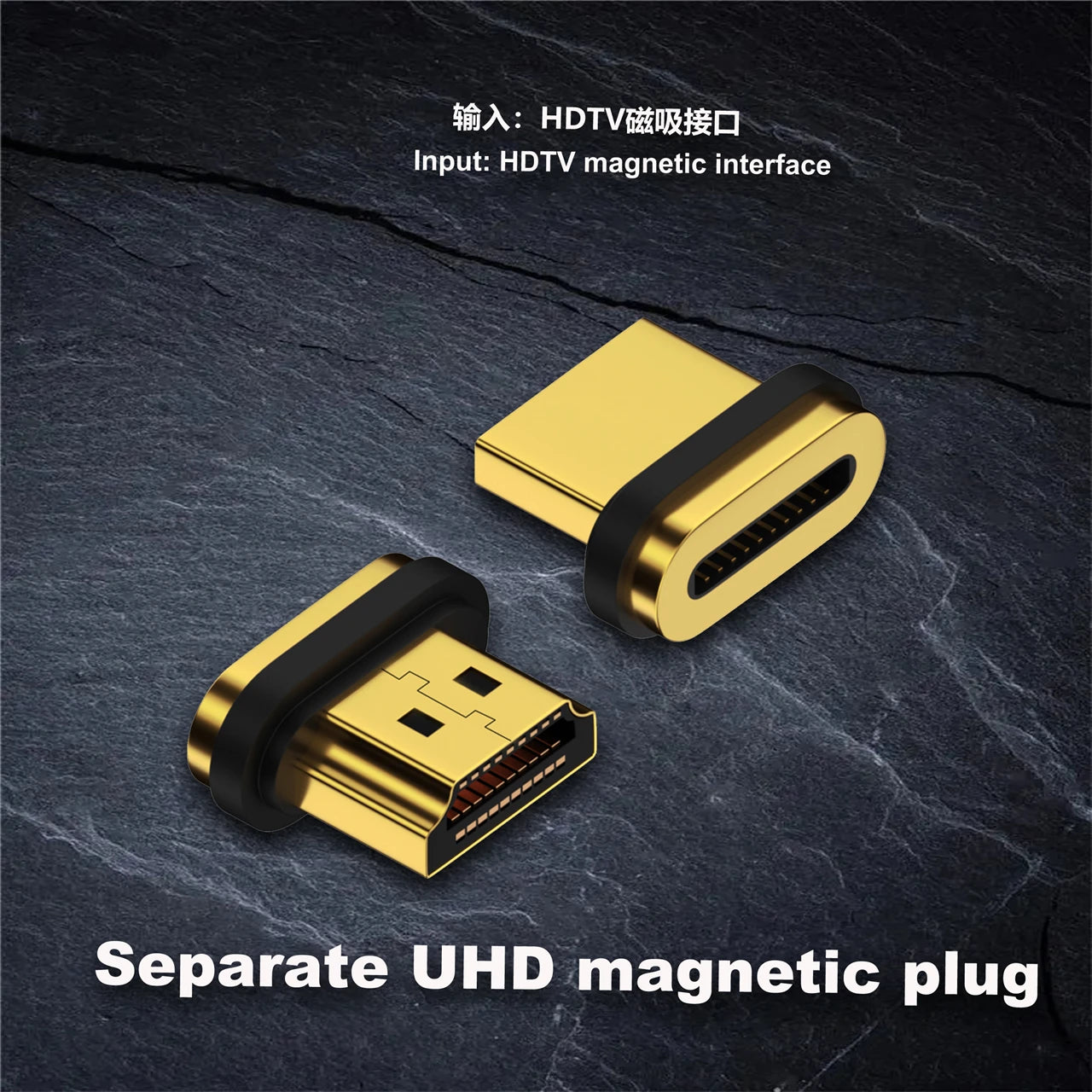 4K@60Hz USB-C to HDMI Magnetic Adapter – Ultra HD Display Converter for Laptops & Tablets