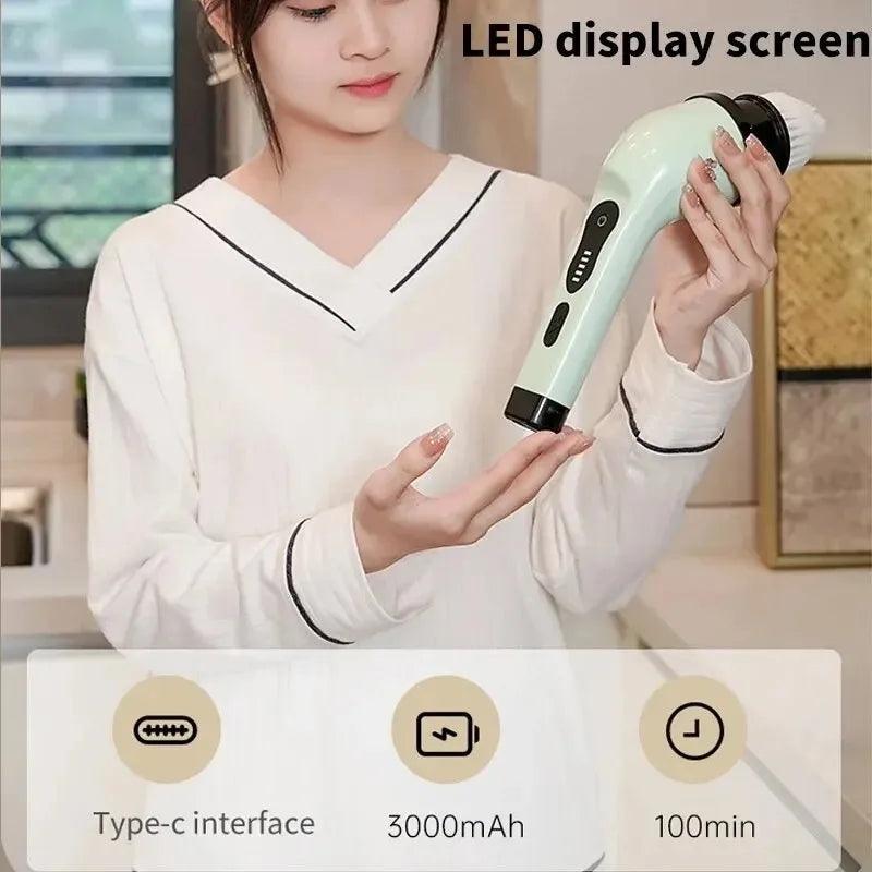 Electric Cleaning Brush – Cordless Spin Scrubber for Deep Cleaning