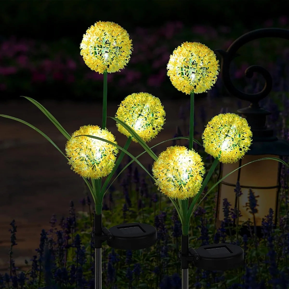 Solar Dandelion Garden Stake Lights – Waterproof LED Landscape Decor for Patios & Walkways