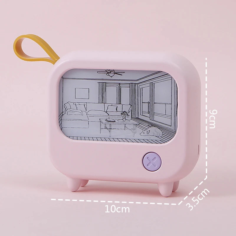 Retro TV LED Night Light – Cute Mini Desk Lamp for Kids Bedroom & Home Decor
