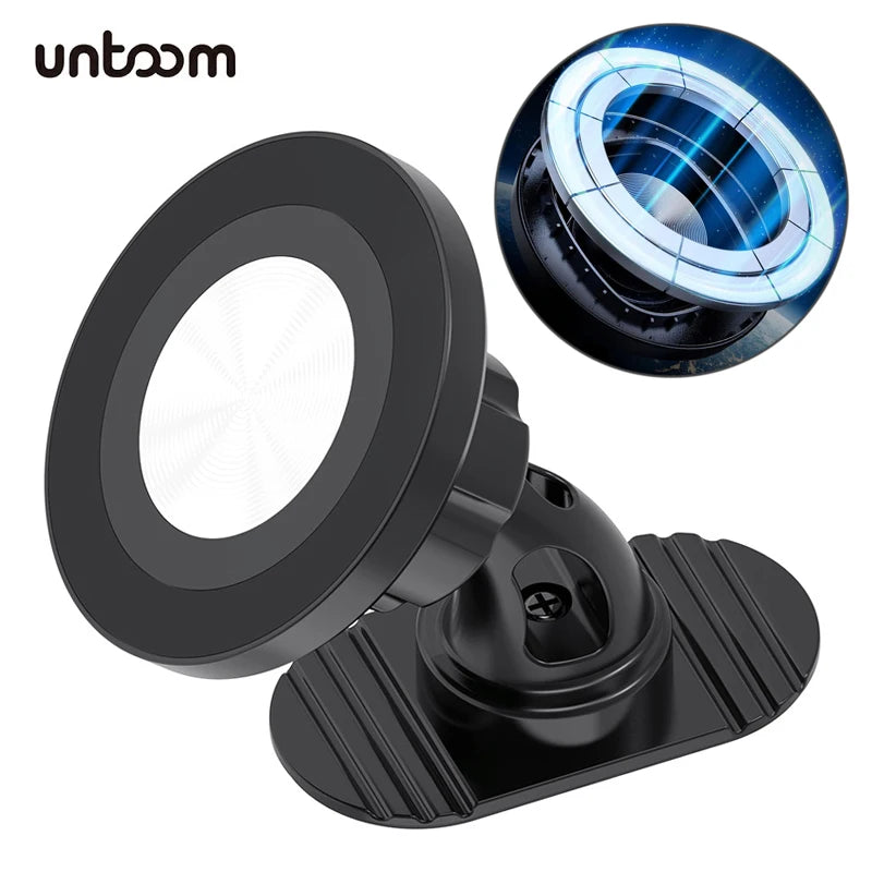 Magnetic Car Phone Mount – 360° Rotating MagSafe Compatible Dashboard Phone Holder