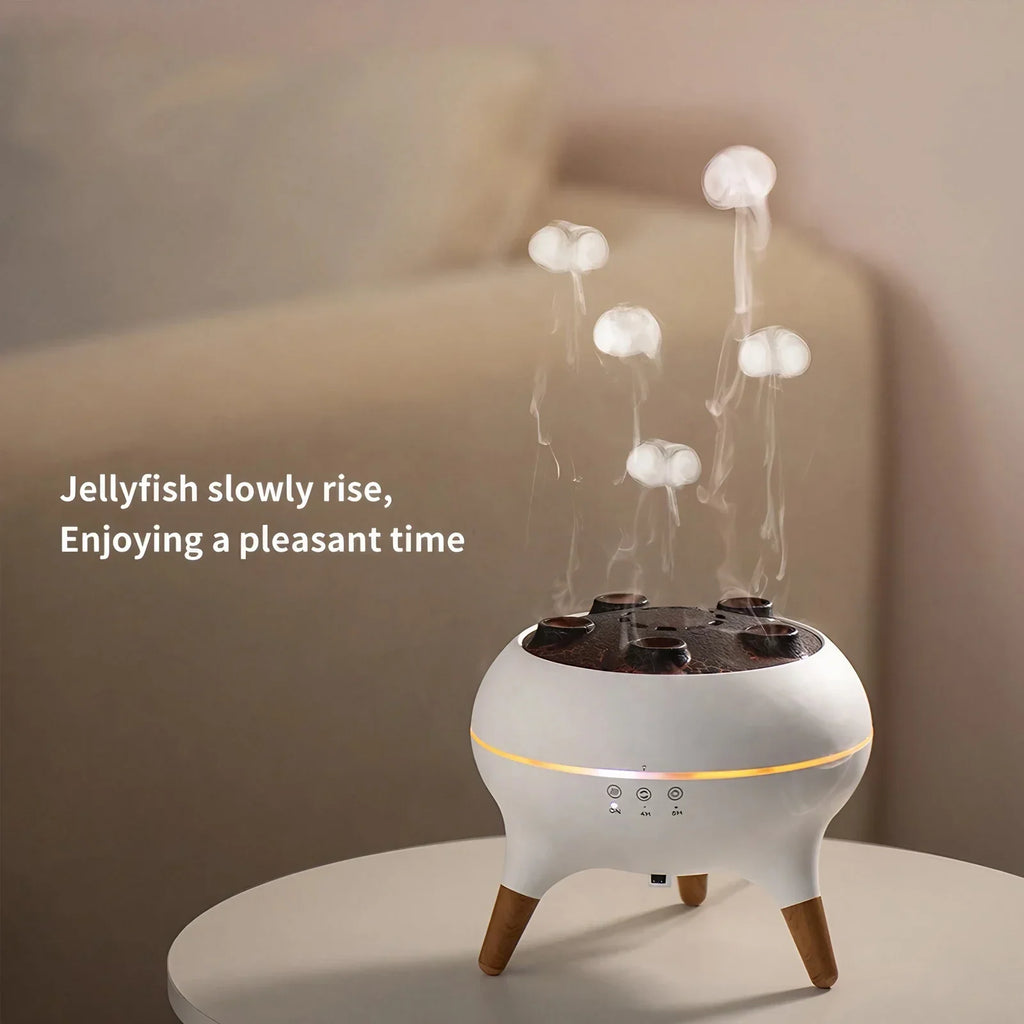 Jellyfish Mist Humidifier – Quiet Aromatherapy Diffuser with Color-Changing LED Lights