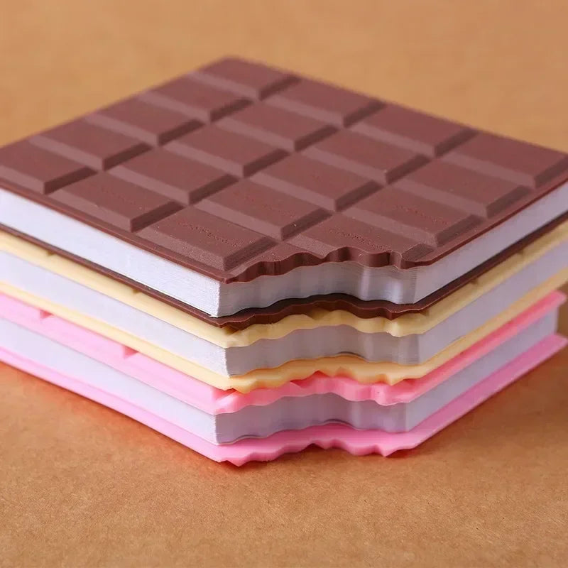 Realistic Cookie & Chocolate Pocket Notebook – Scented-Style Mini Stationery for Foodies & Students
