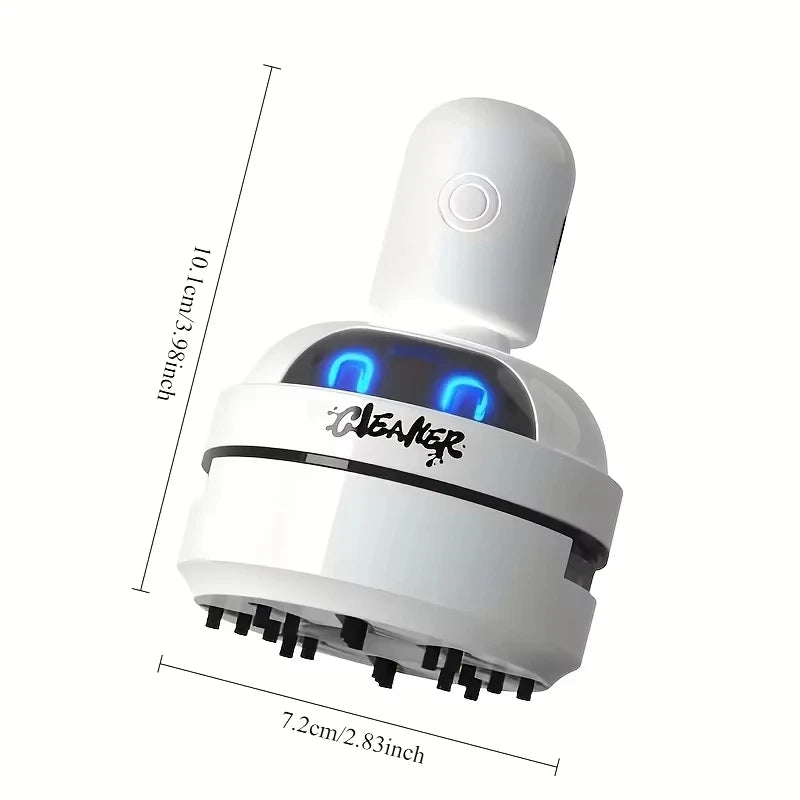 Mini Desktop Vacuum Cleaner – USB Rechargeable 3-Speed Keyboard & Desk Dust Cleaner