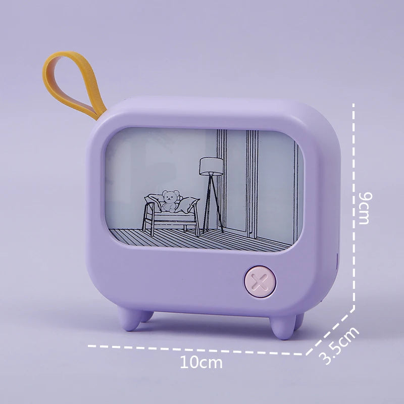 Retro TV LED Night Light – Cute Mini Desk Lamp for Kids Bedroom & Home Decor