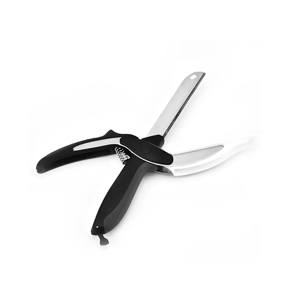 SwiftCut 2-in-1 Kitchen Scissors – Handheld Food Chopper & Built-in Cutting Board for Effortless Meal Prep