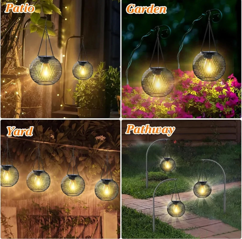 Solar Hanging Lantern – Waterproof Outdoor Decorative Garden Light